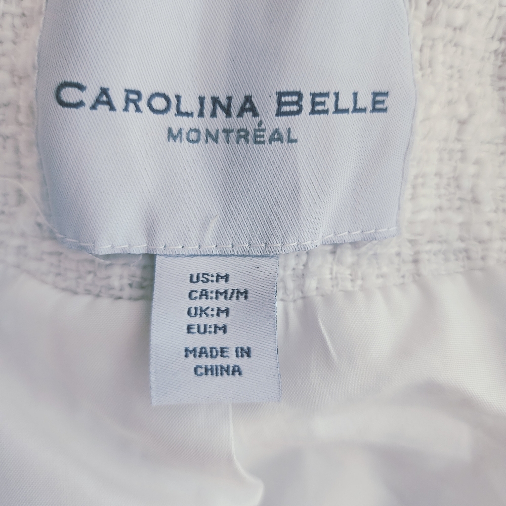 BELLA DAHL TWEED WHITE BLAZER SIZE MEDIUM - Picture 4 of 13